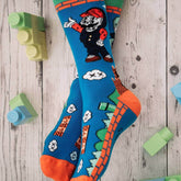 Chaussettes colorés par paire ou à l'unique marque français avec design en collaboration avec des artistes par Quanailles sur meanwhile boutique